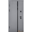 Abwehr Вхідні двері з графітовим дзеркалом модель Selena комплектація Megapolis MG3 583 1560 - Город Дверей