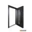 Abwehr Вхідні двері з терморозривом модель Ufo Black (Колір RAL 9005 + Чорна шагрень) комплектація COTTAGE 496 - Город Дверей