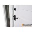 Abwehr Вхідні нестандартні двері з терморозривом та фрамугою модель Scandi (Колір RAL 7021 + Біла) 498 - Город Дверей
