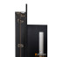 Abwehr Вхідні полуторні двері модель Ufo Black (Колір RAL 9005 + Чорна шагрень) комплектація COTTAGE 1200 496 - Город Дверей