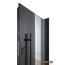 Abwehr Вхідні полуторні двері модель Ufo Black (Колір RAL 9005 + Чорна шагрень) комплектація COTTAGE 1200 496 - Город Дверей