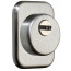 Дверной протектор AZZI FAUSTO F23 ANT с юбкой, прямоугольный, матовый хром, H25 мм (000005223) - Город Дверей