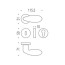 Дверная ручка Colombo Desing Drop LC 45. Серия ROBOTECH+. &Oslash