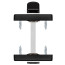 Фиксатор ROSTEX H56 WC SQUARE 38-45мм BLACK MAT - Город Дверей