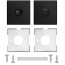 Фиксатор ROSTEX H56 WC SQUARE 38-45мм BLACK MAT - Город Дверей
