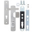 Ручки дверные на планке ROSTEX ASTRA R fix-mov DIN PLATE 85мм, 22мм 38-55мм 3клас - Город Дверей
