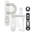 Ручки дверные на планке ROSTEX FORTE RX-50 fix-mov DIN PLATE 90мм, 22мм 40-50мм 3клас NEREZ MAT - Город Дверей