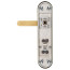 Ручки дверные на планке ROSTEX SOLID-PRO+ F mov-mov DIN PLATE 85мм - Город Дверей
