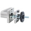 Ручки дверные ROSTEX QUADRUM H58 fix-mov SQUARE 38-45мм Hranate, Treviso NEREZ MAT - Город Дверей