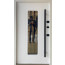 Strong Входные Двери Референс антрацит песок/белый атлас, длинная ручка черная Vinorit - Город Дверей