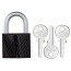 Замок навесной TOKOZ CARBON 40 3KEY TK1 M R shackle 22мм 6,2мм - Город Дверей