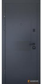 Abwehr [Складська програма] Вхідні двері модель Biatris (колір RAL 7016 + vinorit Біла) комплектація Classic+ 485 - Город Дверей